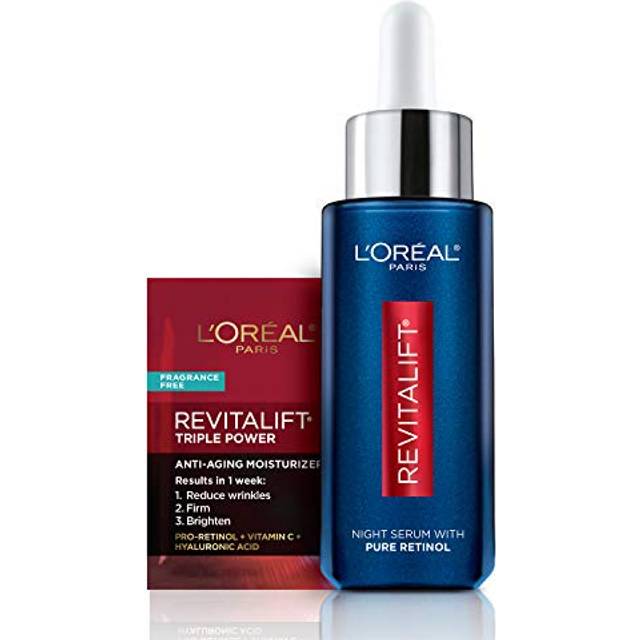 L Or aL revitaLift Derm Intensives Night Serum With 0.3 Pure retinoL 1.0 Oz