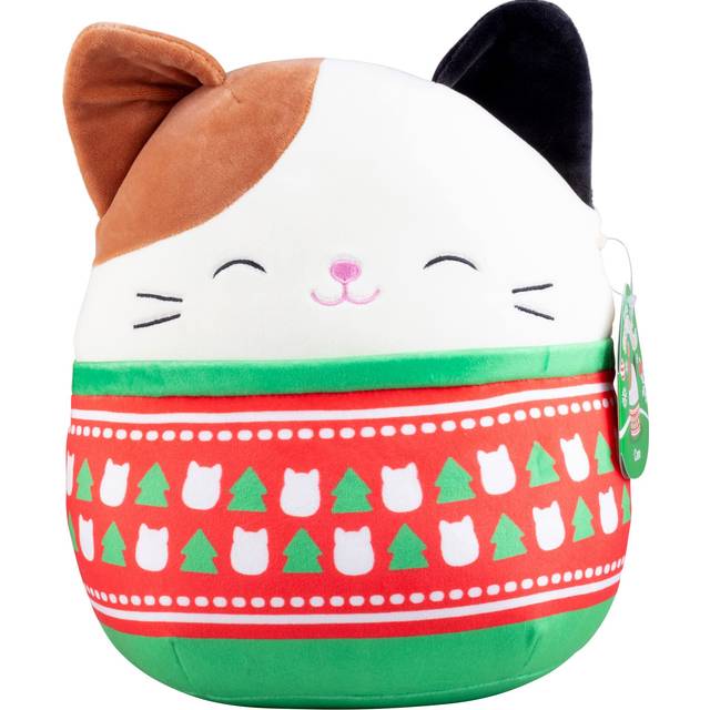 Squishmallows Original 10-Inch Cam The Cat - Official Jazwares Christmas Plush - Collectible Soft & Squishy Kitty Stuffed Animal Toy - Add t
