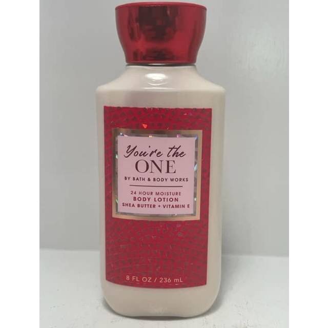 Bath and Body Works Body Care - You're the ONE - 24 Hour Moisture Body Lotion w/Shea Butter + Vitamin E - Full Size 8 fl oz