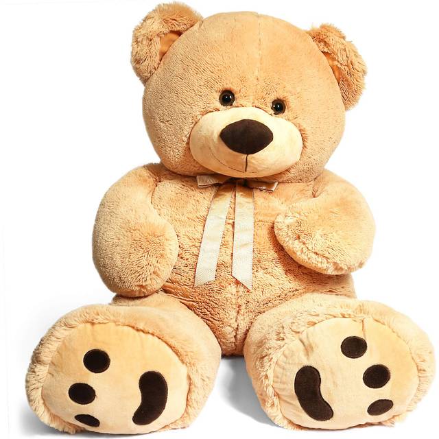 LotFancy Big Teddy Bear  3 Feet Giant Teddy Bear Stuffed Animal  Large Bear Plush Toy with Big Footprints  39 inch  Gift for Girls  Girlfriend  Wife o