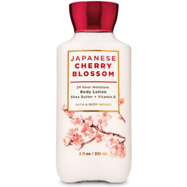 Bath and Body Japanese Cherry Blossom 24 Hour Moisture Super Smooth Body Lotion with Shea Butter Coconut Oil and Vitamin E 8 fl oz  236 mL