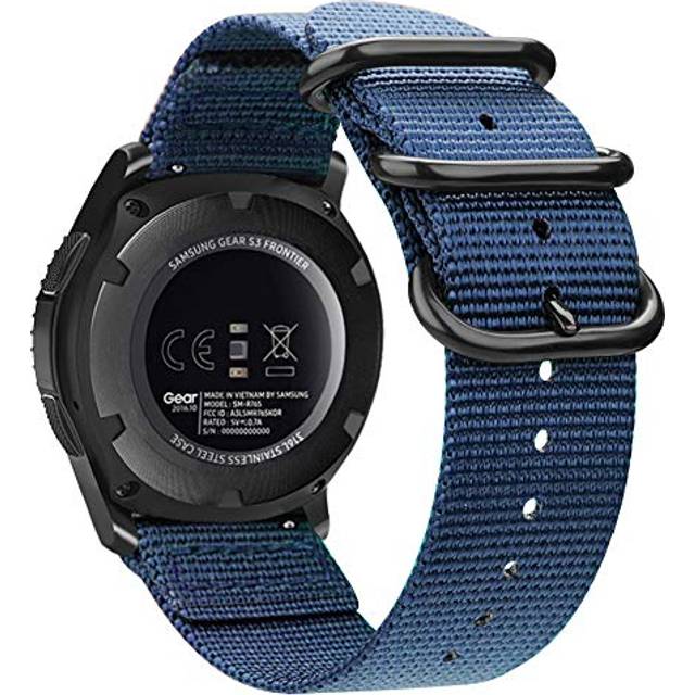 Fintie Bands Compatible with Samsung Galaxy Watch 3 45mm / Galaxy Watch 46mm / Gear S3 Classic/Frontier  Soft Woven Nylon Band 22mm Quick Release Adju