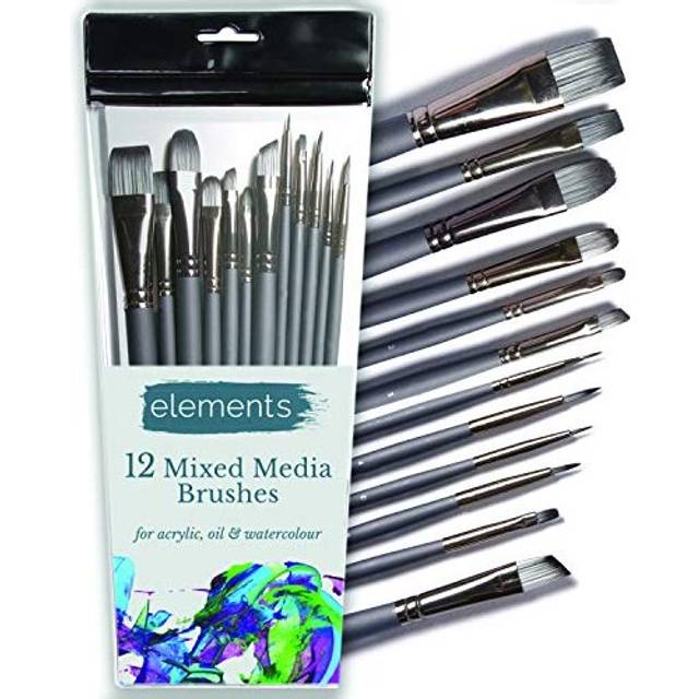Elements - 12 Mixed Media Brush Set