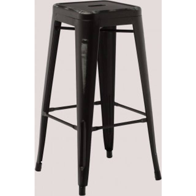 Steel High Stool Lix Vintage Black Sklum