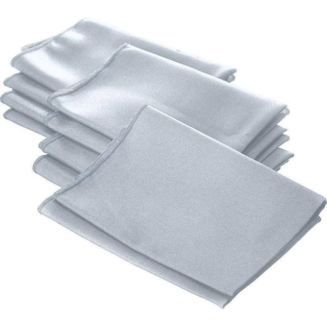 LA Linen 10-Pack Poly Poplin Napkin  Soft Cloth Napkins  Washable Reusable Napkins  Stain and Wrinkle Resistance Table Napkins for Dinner  Wedding  Pa