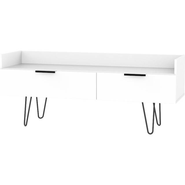 Fully Assembled Myakka TV Stand for TVs up to 55" - White (55&#34;)