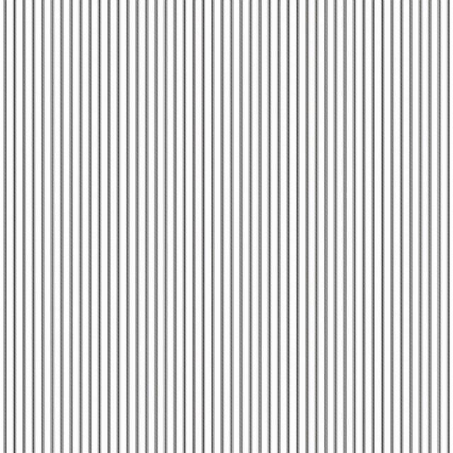 Pretty Prints Thin Stripe 10.05m x 53cm Matte Wallpaper Roll - Black (1,004.93cm L X 52.98cm W)