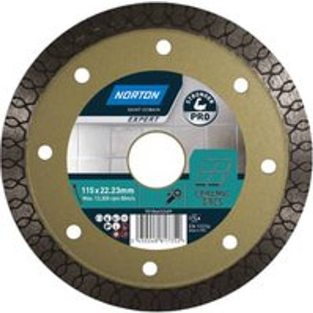 Norton Expert PRO GRES Hard Ceramic & Tiles Diamond Cutting Blade - 115 x 22.23mm