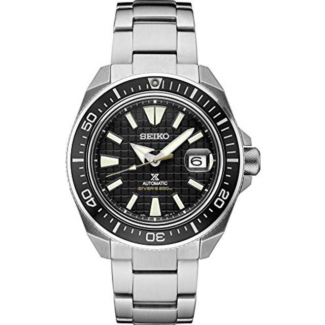 SEIKO Watch Prospex Silver Tone 44mm Stainless Steel Driver Men's SRPE35, Black, black