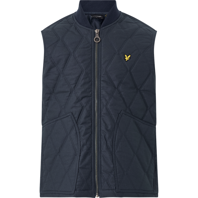 Lyle & Scott - Väst Quilt Gilet - Blå