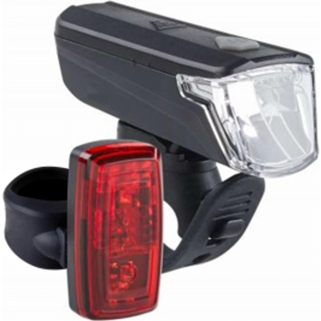 Waterproof Front And Rear Battery-powered Led Bike Light Set
