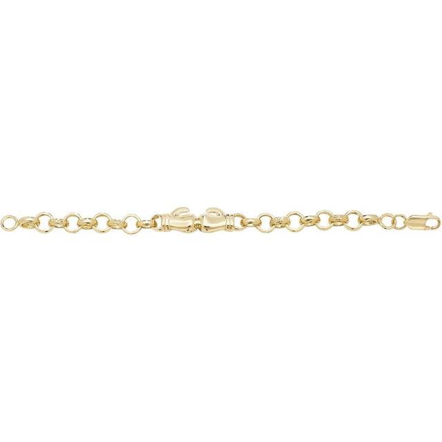 9ct Yellow Gold Babies Boxing Glove Bracelet