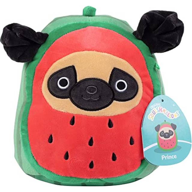 Squishmallows Original 8-Inch Prince The Watermelon Pug - Official Jaz
