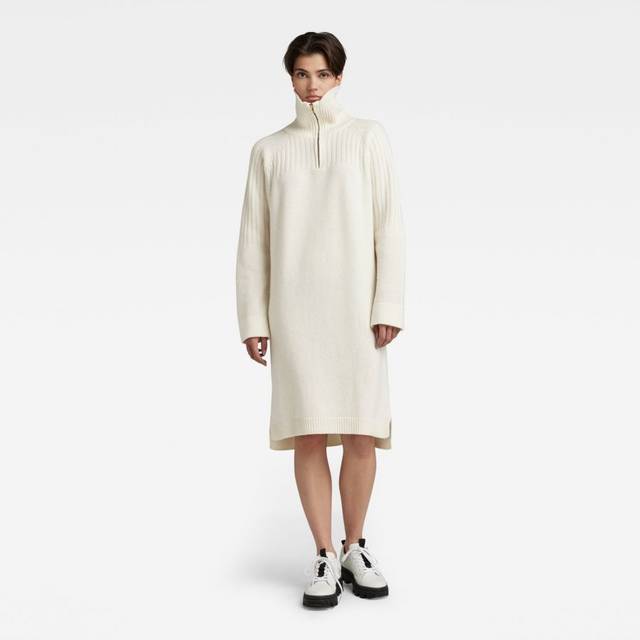 Skipper Knitted Dress Loose - White - Women - L