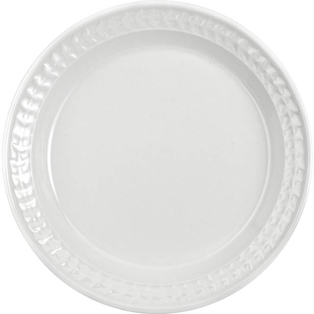 Portmeirion Botanic Garden Earthenware Harmony 8 Inch Plates, Set Of 4, White
