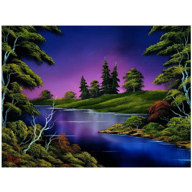 Bob Ross Blue River Nature Puzzle | 1000 Piece Jigsaw Puzzle