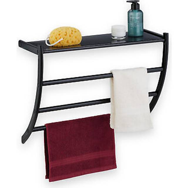 Towel rack 3 rails lightweight wall-mounted towel holder bathroom towel holder
