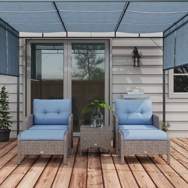 Ameris 4 - Person Seating Group with Cushions - Grey (4)