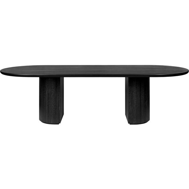 Gubi - Moon Matbord Elliptical Fanér 258x101 Cm - Brunsvart