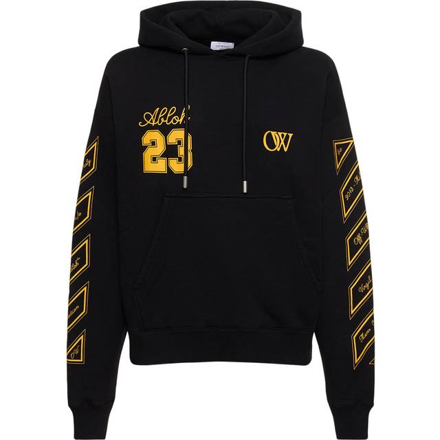 Off White, Sweatshirts & Hoodies, Dam, M, Bomull, Skate Bomull Hoodie med Broderi - black (M)
