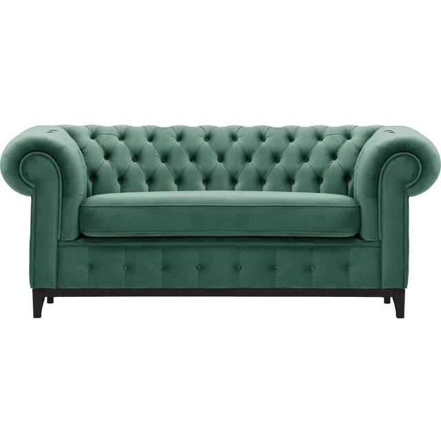 Fruithurst 3 Seater Chesterfield Sofa - Black (78cm H X 190cm W X 92cm D)