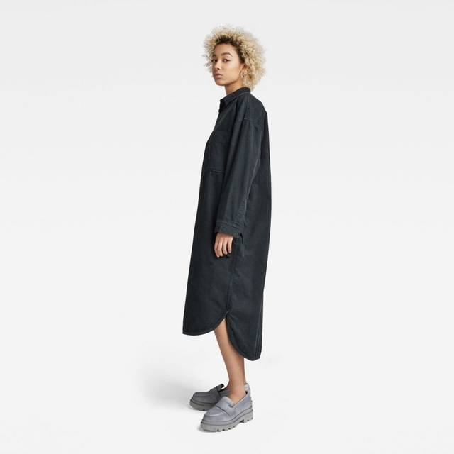 Long Shirt Dress - Grey - Women - S