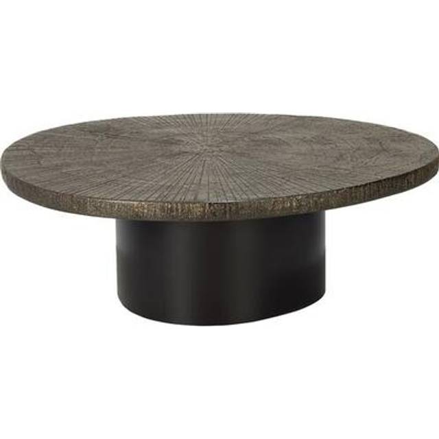 Ethnicraft - Slice Coffee Table - Minerals - Whisky - Oval -105 x 94 cm - Soffbord - Alain Van Havre - Träfärgad