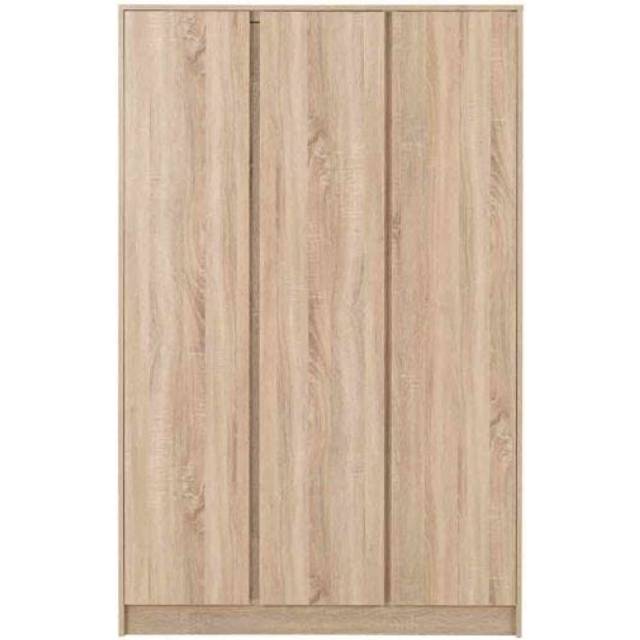 Seconique Malvern 3 Door Wardrobe - Sonoma Oak Effect, Brown