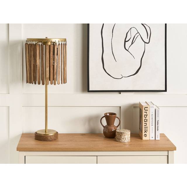 Momea 77Cm Brass Table Lamp (77cm H X 34cm W X 34cm D)