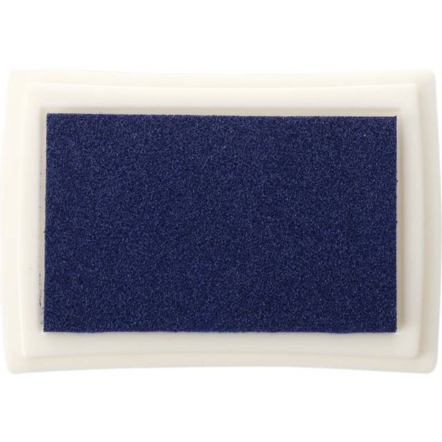 Blue Ink Pad Inkpad Rubber Stamp Finger Print Craft Non-Toxic