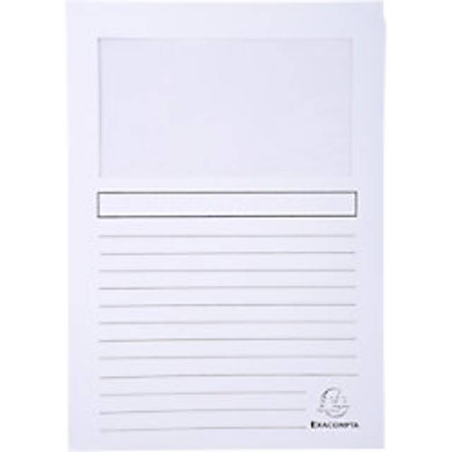 Exacompta Super Presentation Folder A4 White Cardboard 160 gsm Pack of 400