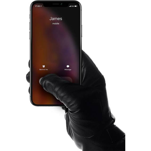 Mujjo Eksklusive Læderhandsker m. Touch fra Herre Sort