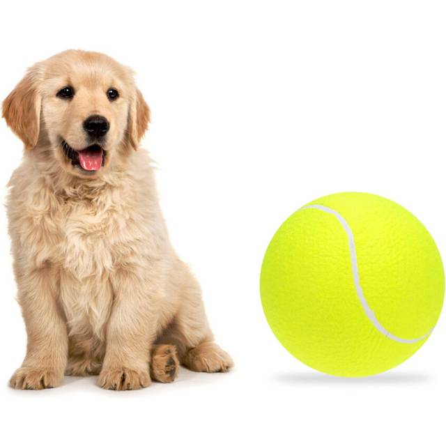 Giant Tennis Ball For Pet Chew Toy Big Inflatable Tennis Ball Signature Mega Jumbo Pet Toy Ball Supplies Outdoor Cricket New In