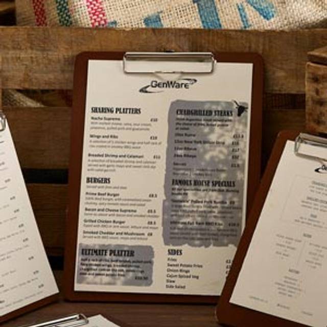 Wooden Brown Menu Clip Board A4 (Each)