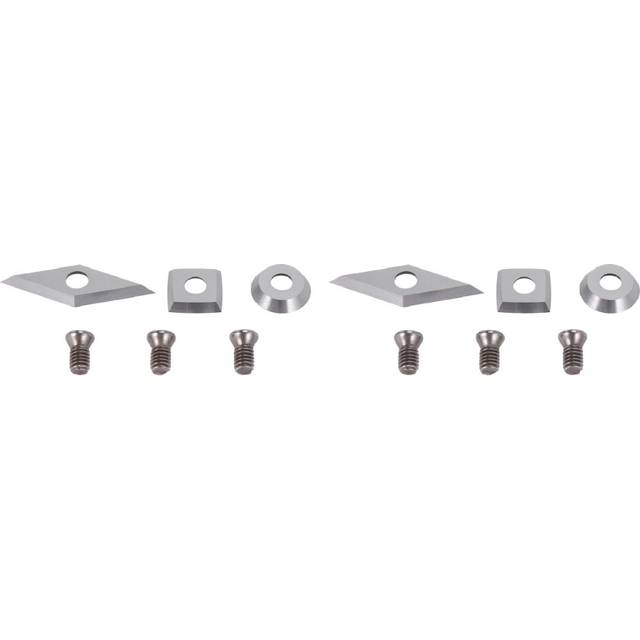 6Pcs Tungsten Carbide Inserts Set For Wood Lathe Turning Tools,Supplied With Screws