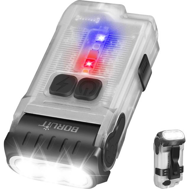 V15 Small Powerful Torches, 1200 Lumen Torch LED Super Bright, 80 Rotatable Flashlight, IP67 Waterproof, Magnetic Tail, Keychain, for Camping Hiking
