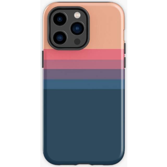 Phone Case Coral blue Color blocks pattern  for iPhone Samsung 14 13 12 11 Plus Pro Max Galaxy S23 S22 Ultra Note 20 10