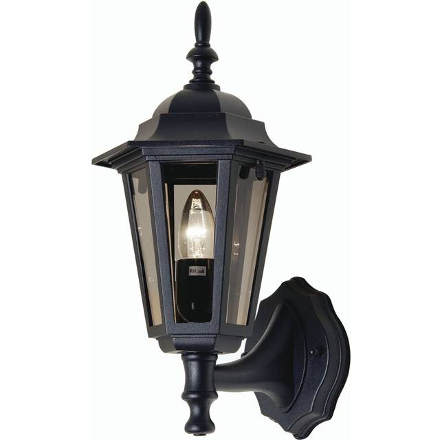 Pavillion Outdoor Wall Lantern - Black (37cm H X 17cm W X 22cm D)