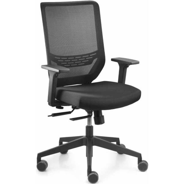 Dauphin mesh back rest, with castors, mesh back rest, with castors, black