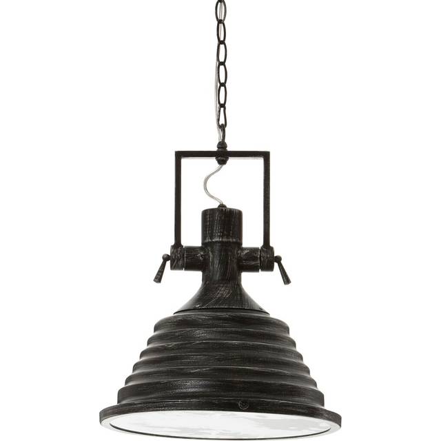 Addison 1 - Light Cone Pendant - Black (43cm H X 38cm W X 38cm D)
