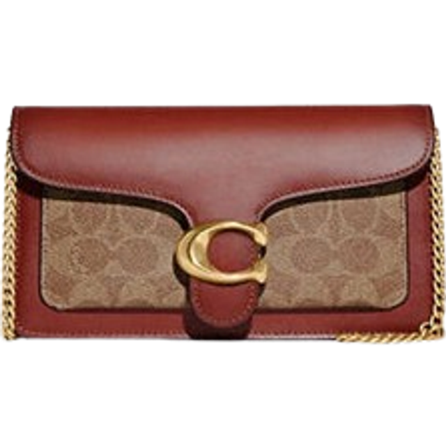 Coach Tabby Chain Crossover väska brun/beige