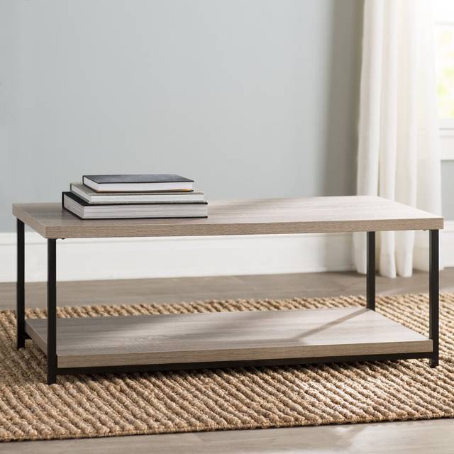 Wolpert Coffee Table - Weathered Oak (41cm H X 105cm W X 50cm D)