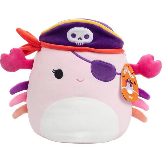 Squishmallows Original 10-Inch Cailey The Pirate Crab - Official Jazwares Halloween Plush - Collectible Soft & Squishy Crab Stuffed Animal T