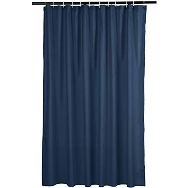 "Amazon Basics Waffle Weave Shower Curtain  72"""""""" x 72""""""""  Navy Blue"