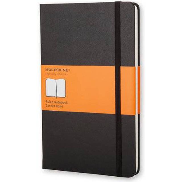 Moleskine Classic Ruled Paper Notebook, Hard Cover and Elastic Closure Journal, Color Myrtle Green, Size Large 13 x 21 cm, 240 Pages