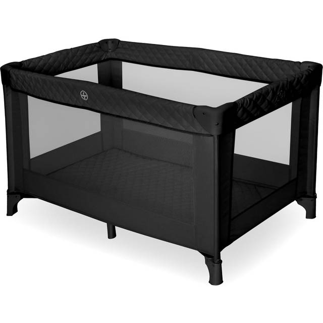 My Babiie Black Quilted Travel Cot