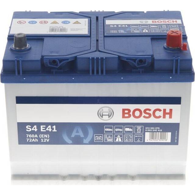 Bosch Batteri EFB 72 Ah - Bilbatteri / Startbatteri - Toyota - Kia - Nissan - Hyundai - Subaru - Mazda - Mitsubishi - Honda