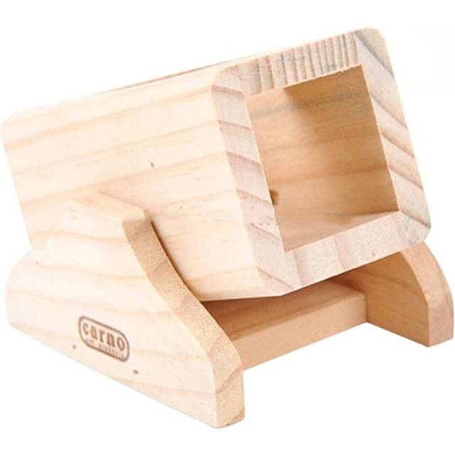 2PCS  Pet Wooden Hamster Seesaw Barrel Tube Tunnel Cage House Small Pet Toy Hide Play Funny Climing Toys