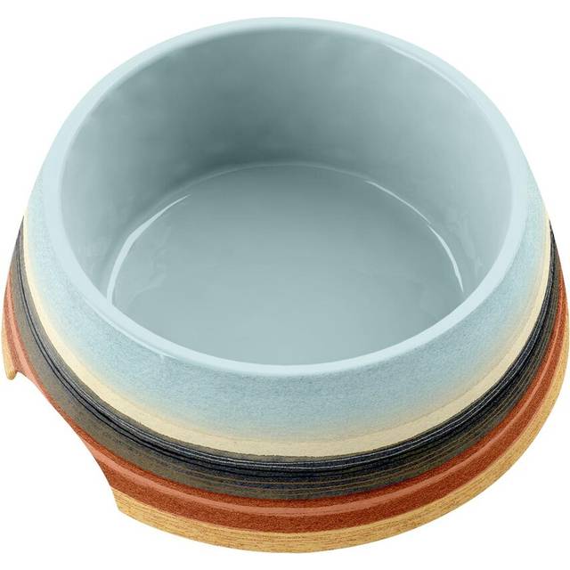 Maliyah Desert Stripe Pet Ombre Bowl - Multicolour (18cm H X 18cm W X 7.1cm D)
