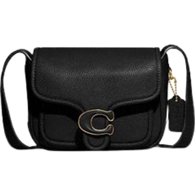 Coach Polished Pebble Tabby Messenger 19  Black